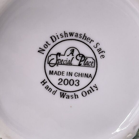 Raspberry Chintz Pitcher A Special Place 2003 Swirl White Porcelain Chintzware - Picture 3 of 11